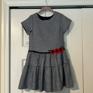 Girls Size 5 Florence Eiseman Houndstooth Dress